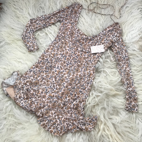 Free People Boheme Long Sleeve Mini Dress - Picture 2 of 9